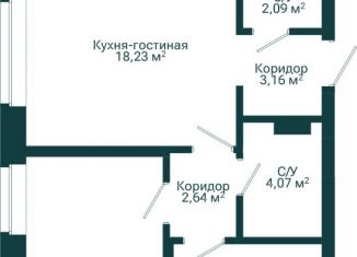 Продажа трехкомнатной квартиры, 58.92 м2, Уфа