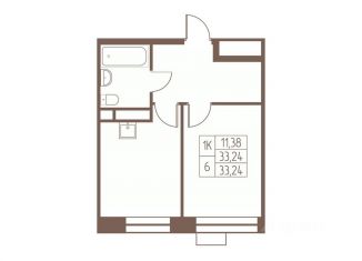 Продаю 1-ком. квартиру, 33.2 м2, Ивантеевка