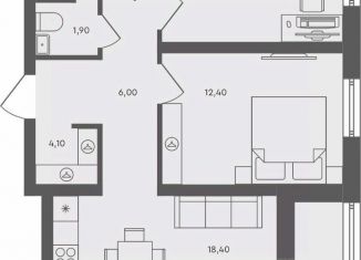 Продаю 2-ком. квартиру, 65.5 м2, Тюменская область