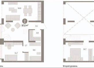 Продается 3-комнатная квартира, 97 м2, Тюмень, улица Муравленко, 9к3