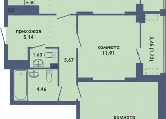 Продается 3-ком. квартира, 77.59 м2, Пермь, Ленинский район