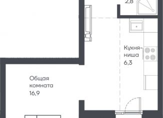 Продается 1-комнатная квартира, 30.1 м2, Барнаул