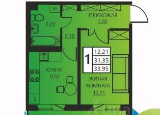Продаю 1-ком. квартиру, 33.95 м2, Пермь, Мотовилихинский район