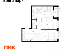 Продажа 2-ком. квартиры, 56 м2, Ярославская область