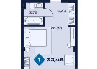 Продажа 1-комнатной квартиры, 30.48 м2, Сысерть