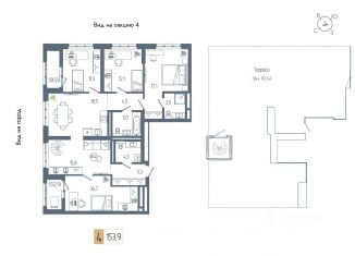Продажа 4-комнатной квартиры, 153.9 м2, Уфа, Октябрьский район