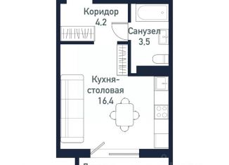 Продажа квартиры студии, 24.2 м2, Челябинск