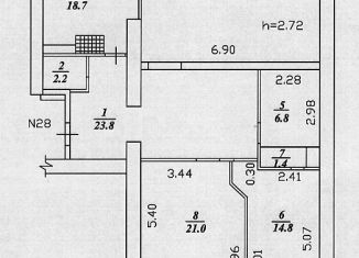 Продается многокомнатная квартира, 230.8 м2, Тула, проспект Ленина, 52Б