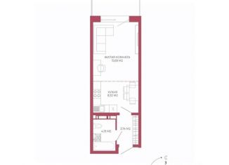 Продажа 1-ком. квартиры, 35.26 м2, Пенза