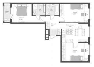 Продается 3-ком. квартира, 70.9 м2, Тверская область, улица Левитана, 95