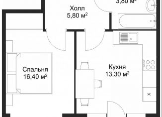 Однокомнатная квартира на продажу, 39.3 м2, Великий Новгород