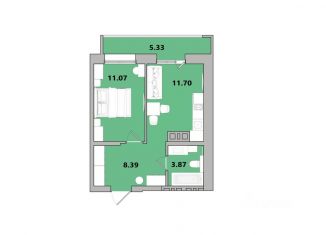 Однокомнатная квартира на продажу, 40.35 м2, Иркутская область