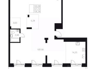 Продажа 1-комнатной квартиры, 136.38 м2, Казань, Кировский район