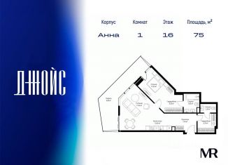 Продается 1-ком. квартира, 75.01 м2, Москва, метро Полежаевская