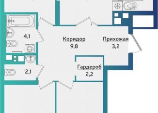 Продается четырехкомнатная квартира, 84.8 м2, Удмуртия