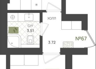 Продажа 1-ком. квартиры, 31.6 м2, Калининградская область