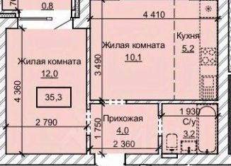 Продаю 2-комнатную квартиру, 35.3 м2, Алтайский край