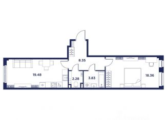 Продам 1-комнатную квартиру, 52.3 м2, Кронштадт
