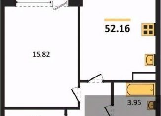 Продается 1-комнатная квартира, 52.16 м2, Воронеж, Центральный район, Московский проспект, 132