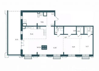 Продажа 3-ком. квартиры, 159.1 м2, Иркутская область