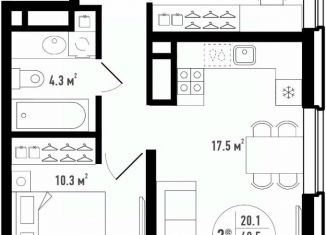 Продаю 3-комнатную квартиру, 48.9 м2, Астраханская область