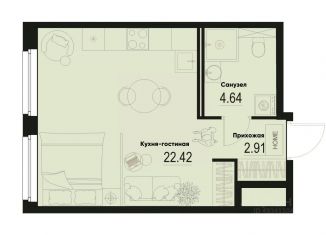 Продам квартиру студию, 29.97 м2, Мурино