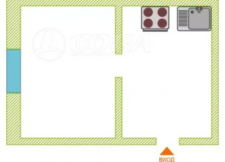Продажа комнаты, 14 м2, Тюменская область, улица Олега Антонова, 4