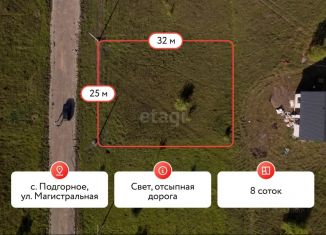 Продам участок, 8 сот., село Подгорное