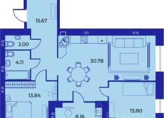 Продаю 2-ком. квартиру, 88.5 м2, Брянск, улица Ильи Иванова, 7, Советский район