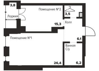 Продается 1-ком. квартира, 57.3 м2, Челябинск, улица Труда, 157А, Центральный район