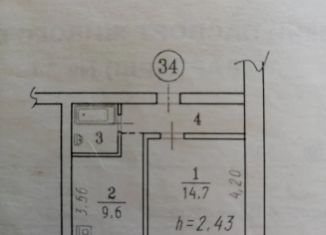 1-комнатная квартира на продажу, 32.5 м2, Омская область, 4-я Поселковая улица, 34А