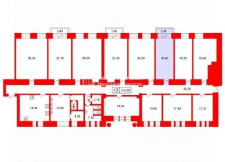 Продаю комнату, 513 м2, Санкт-Петербург, улица Седова, 80, Невский район