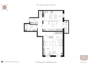 Продам 3-комнатную квартиру, 100.43 м2, Иркутск, Октябрьский округ