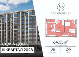 Продажа 2-комнатной квартиры, 64.05 м2, Киров