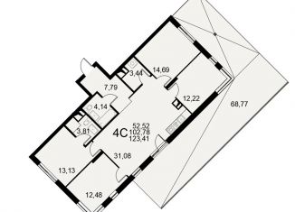 Продажа четырехкомнатной квартиры, 123.41 м2, Тула, Хлебная площадь, 8