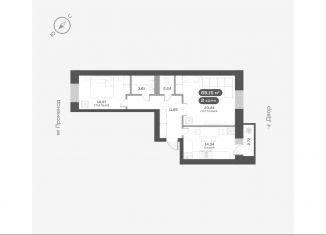 Продается двухкомнатная квартира, 69.5 м2, Красноярск, Октябрьский район