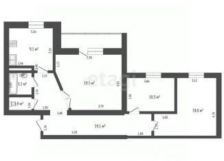 Продаю 3-ком. квартиру, 81.4 м2, Московская область, улица Вернова, 3А